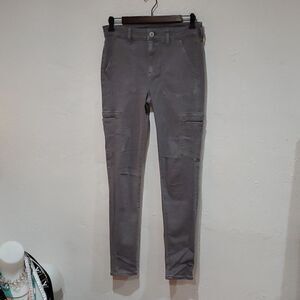 AEO Grey Hi Rise Jegging Size 8 Regular